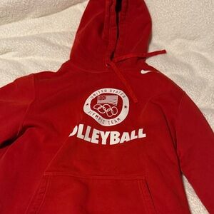 Nike Red Olympic Team Volleyball Hoodie